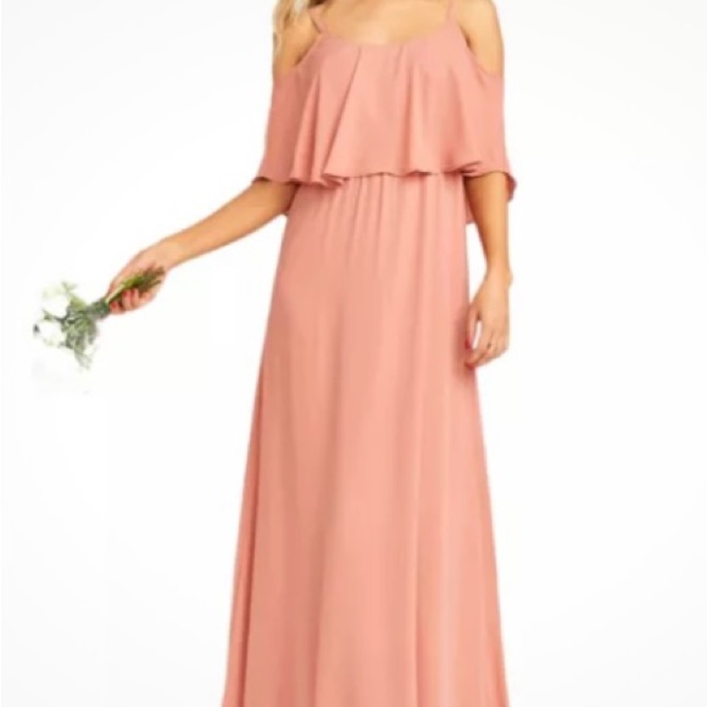 Show Me Your Mum Caitlyn Ruffle
Maxi Dress Rustic Mauve Crisp
Dress Size Small